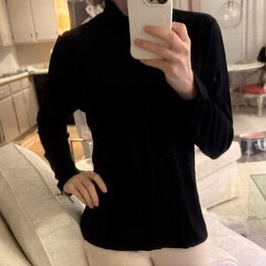 Vince Camuto Black Long Sleeve Top Turtleneck